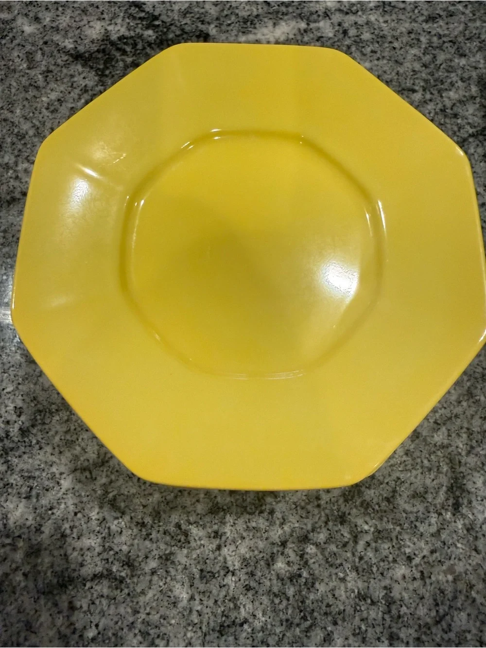Fitz and Floyd 1978 Total Color Yellow Octagonal Side Plates - set of 12
